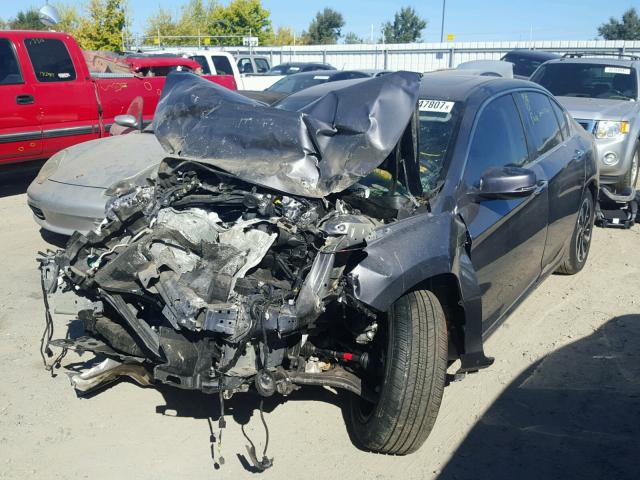 1HGCR2F91HA039482 - 2017 HONDA ACCORD EXL CHARCOAL photo 2