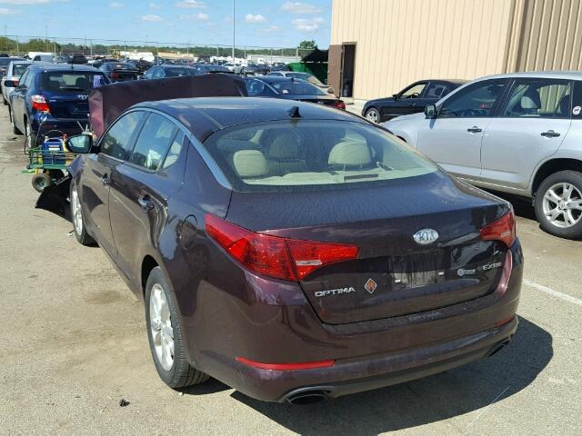 5XXGN4A71CG040626 - 2012 KIA OPTIMA EX RED photo 3