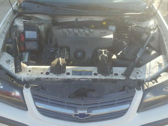 2G1WF55K249334678 - 2004 CHEVROLET IMPALA WHITE photo 7