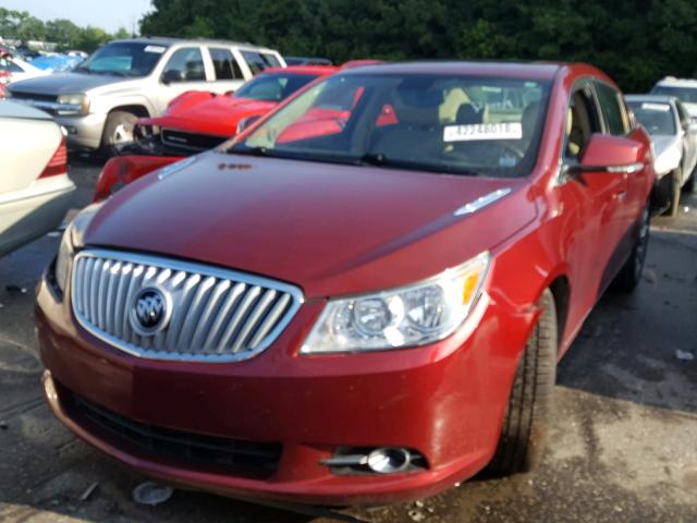 1G4GE5EV7AF190410 - 2010 BUICK LACROSSE C RED photo 2