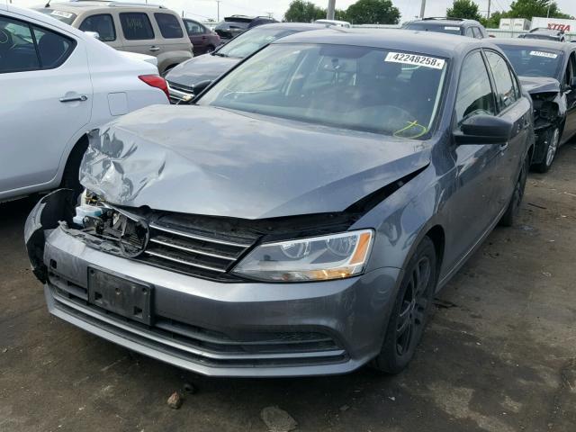 3VW2K7AJ2FM278842 - 2015 VOLKSWAGEN JETTA BASE 灰色 照片 2