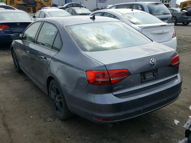 3VW2K7AJ2FM278842 - 2015 VOLKSWAGEN JETTA BASE 灰色 照片 3