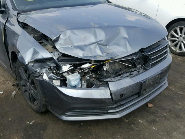 3VW2K7AJ2FM278842 - 2015 VOLKSWAGEN JETTA BASE 灰色 照片 9