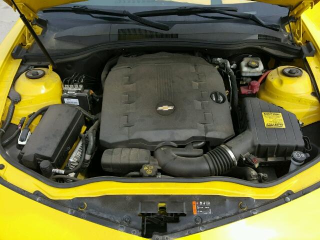 2G1FB1E34E9223614 - 2014 CHEVROLET CAMARO LT YELLOW photo 7