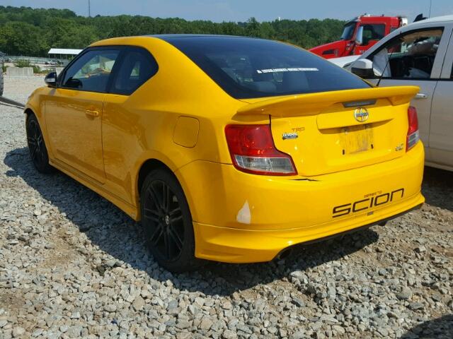 JTKJF5C77C3027264 - 2012 TOYOTA SCION TC 黄色 照片 3