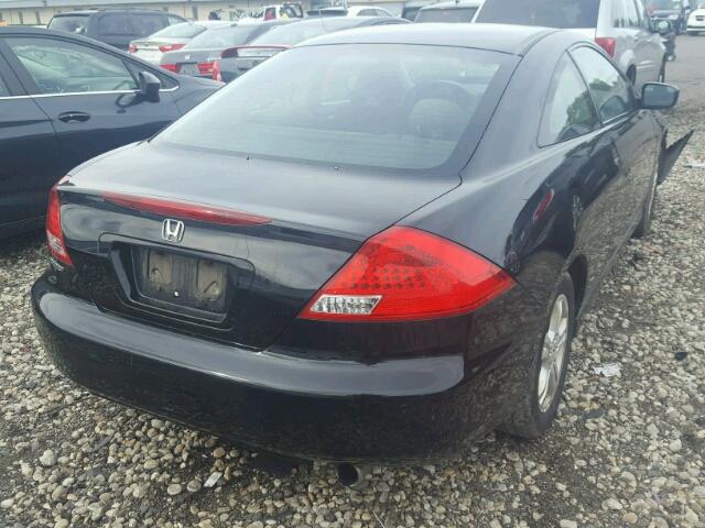 1HGCM72787A011385 - 2007 HONDA ACCORD EX BLACK photo 4