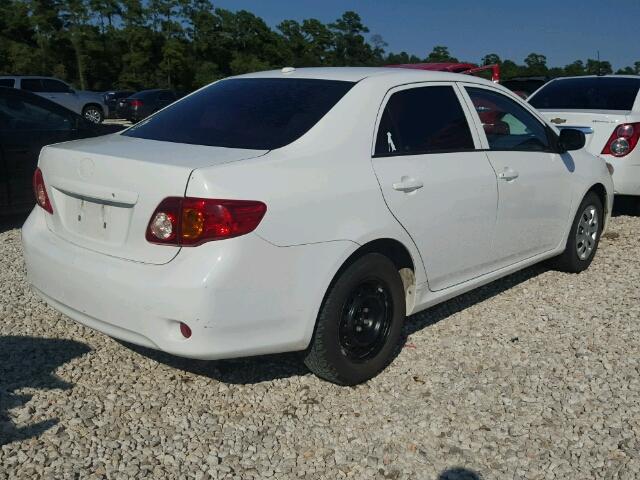 1NXBU4EE6AZ318347 - 2010 TOYOTA COROLLA BA WHITE photo 4