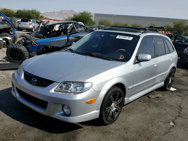 JM1BJ245821488800 - 2002 MAZDA PROTEGE PR SILVER photo 2