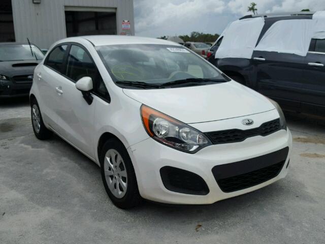 KNADM5A30C6069751 - 2012 KIA RIO LX WHITE photo 1