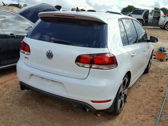 WVWHV7AJ6BW258463 - 2011 VOLKSWAGEN GTI WHITE photo 4