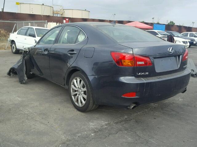 JTHBK262085076399 - 2008 LEXUS IS 250 GRAY photo 3