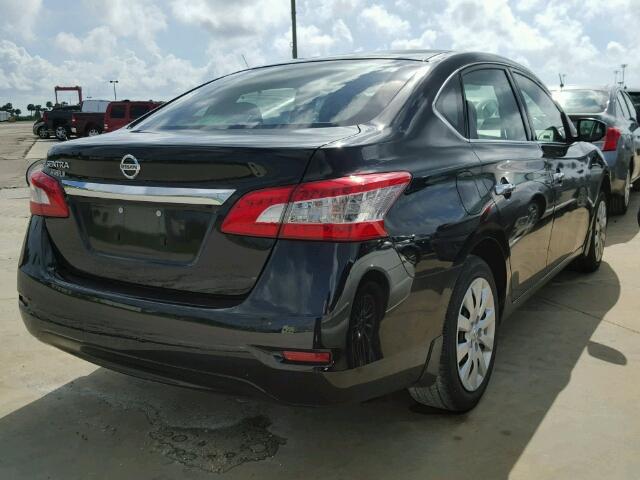 3N1AB7AP5FY349272 - 2015 NISSAN SENTRA BLACK photo 4