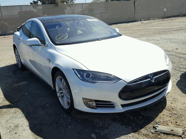 5YJSA1S14FFP72688 - 2015 TESLA MODEL S WHITE photo 1