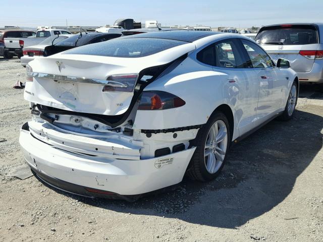 5YJSA1S14FFP72688 - 2015 TESLA MODEL S WHITE photo 4