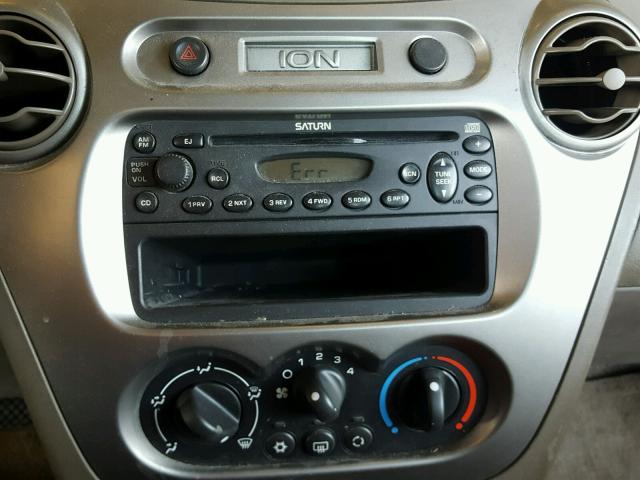 1G8AJ52F75Z139524 - 2005 SATURN ION LEVEL GOLD photo 9