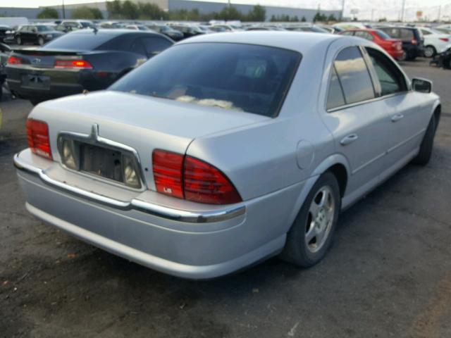 1LNHM87A7YY782603 - 2000 LINCOLN LS ვერცხლისფერი ფოტო 4