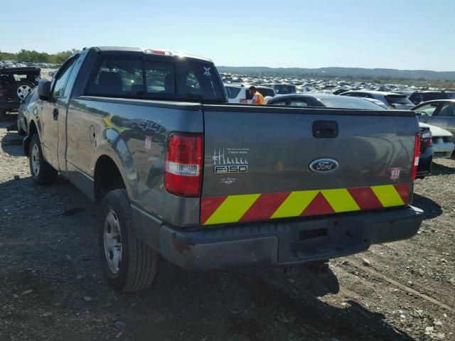 1FTRF14W25KC67386 - 2005 FORD F150 GRAY photo 3