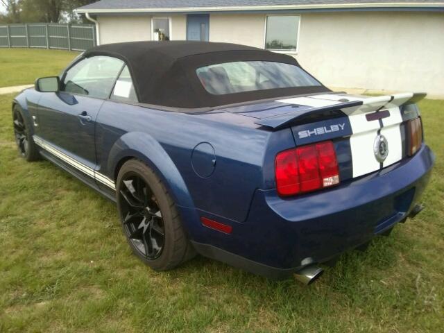 1ZVHT89S275267759 - 2007 FORD MUSTANG SH BLUE photo 3