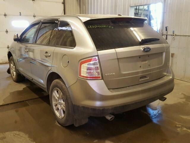 2FMDK48C08BA77121 - 2008 FORD EDGE SEL GOLD photo 3