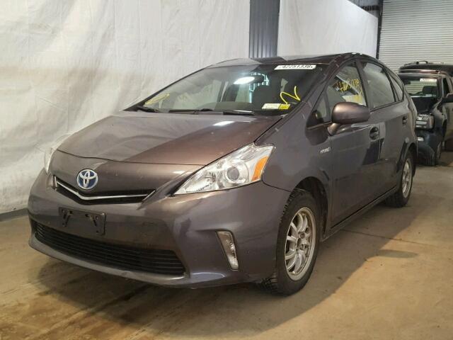 JTDZN3EUXC3096986 - 2012 TOYOTA PRIUS V GRAY photo 2