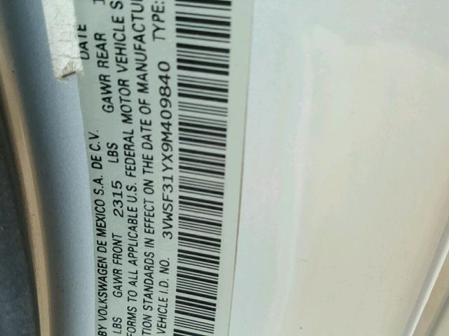 3VWSF31YX9M409840 - 2009 VOLKSWAGEN NEW BEETLE Gümüş foto 10