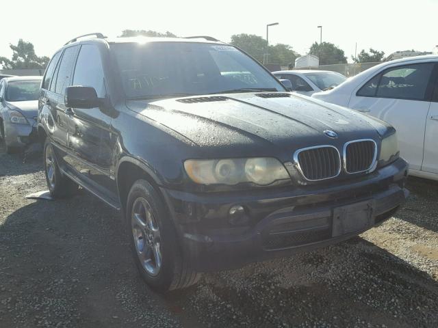 5UXFA53512LP47926 - 2002 BMW X5 BLACK photo 1