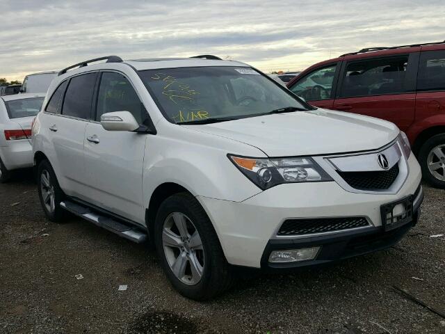 2HNYD2H62AH503080 - 2010 ACURA MDX TECHNO WHITE photo 1