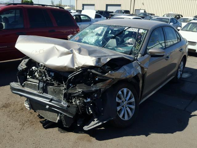 1VWAT7A32FC034717 - 2015 VOLKSWAGEN PASSAT S ოქროსფერი ფოტო 2
