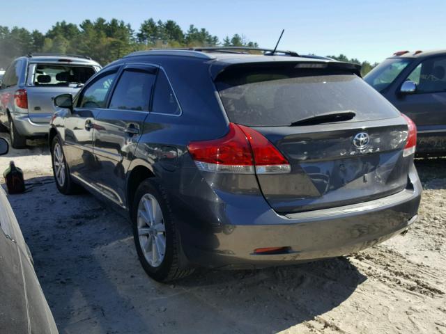 4T3ZA3BB4CU057628 - 2012 TOYOTA VENZA LE CHARCOAL photo 3