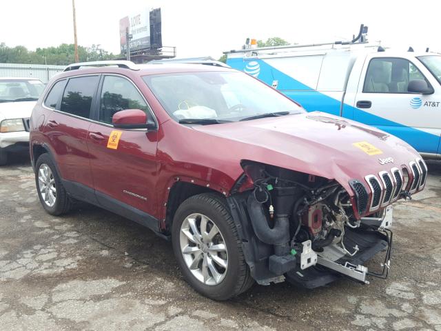 1C4PJMDS8GW121025 - 2016 JEEP CHEROKEE L MAROON photo 1