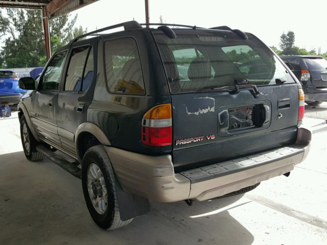 4S6CK58W114413359 - 2001 HONDA PASSPORT E GREEN photo 3