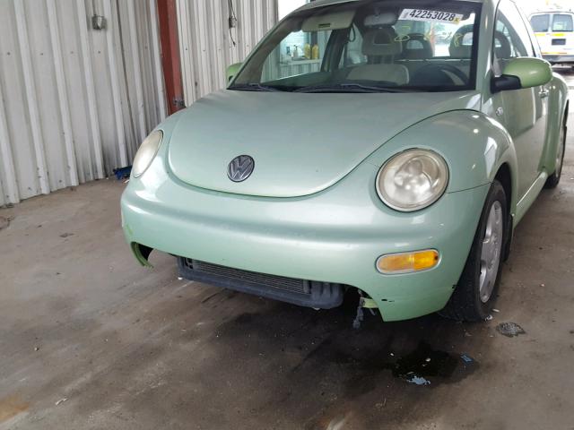 3VWCB21C61M446208 - 2001 VOLKSWAGEN NEW BEETLE 绿色 照片 9