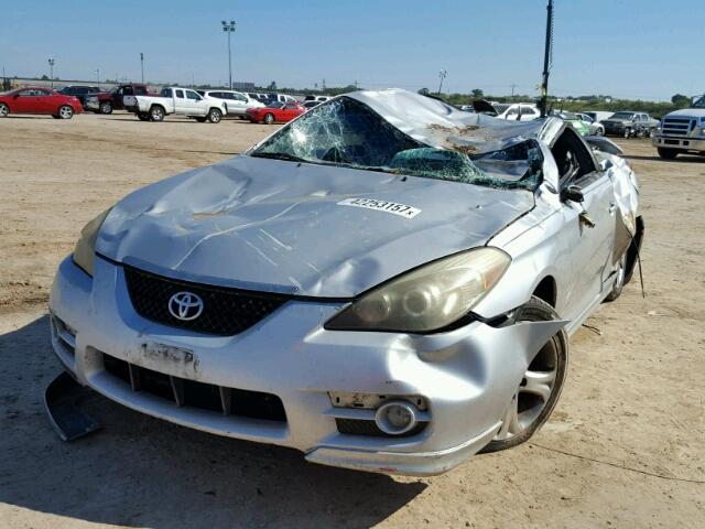 4T1CE30P57U757651 - 2007 TOYOTA CAMRY SOLA SILVER photo 2