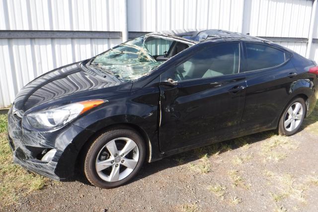 5NPDH4AE8DH437667 - 2013 HYUNDAI ELANTRA BLACK photo 2