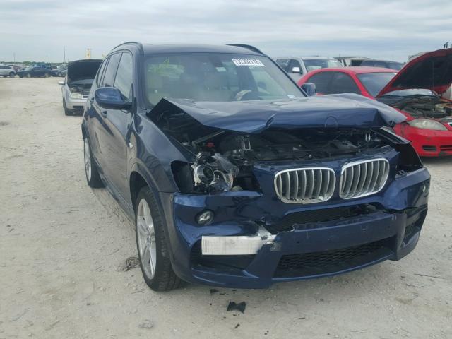 5UXWX7C50E0E79146 - 2014 BMW X3 XDRIVE3 BLUE photo 1