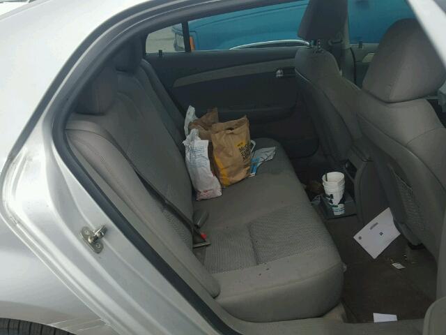 1G1ZC5E16BF351260 - 2011 CHEVROLET MALIBU 1LT ვერცხლისფერი ფოტო 6