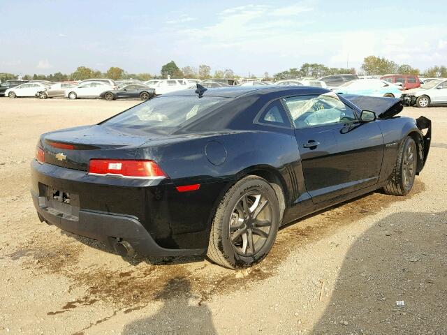 2G1FA1E31F9109185 - 2015 CHEVROLET CAMARO BLACK photo 4