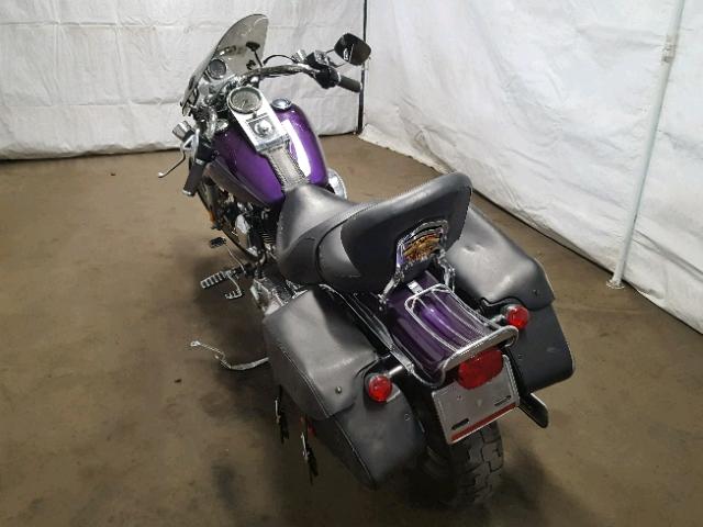 1HD1GEV122K406558 - 2002 HARLEY-DAVIDSON FXDWG PURPLE photo 3