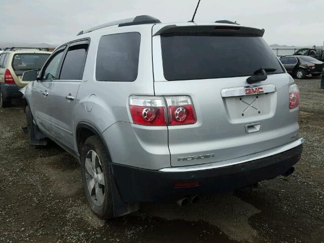 1GKLVMED3AJ178650 - 2010 GMC ACADIA SLT SILVER photo 3