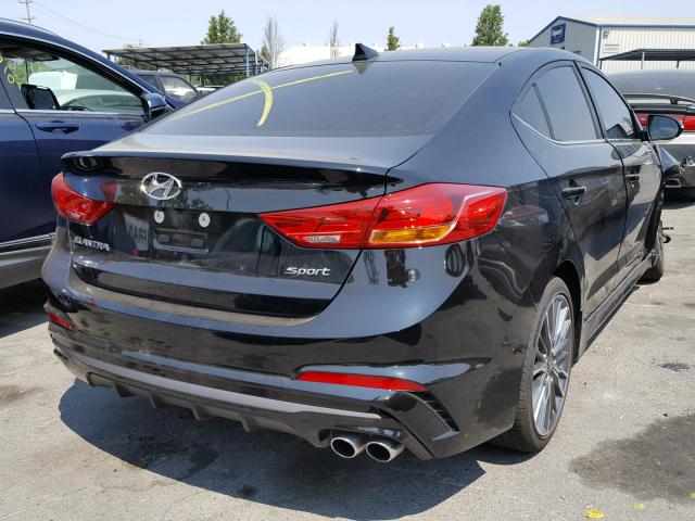 KMHD04LB2JU482515 - 2018 HYUNDAI ELANTRA SP BLACK photo 4