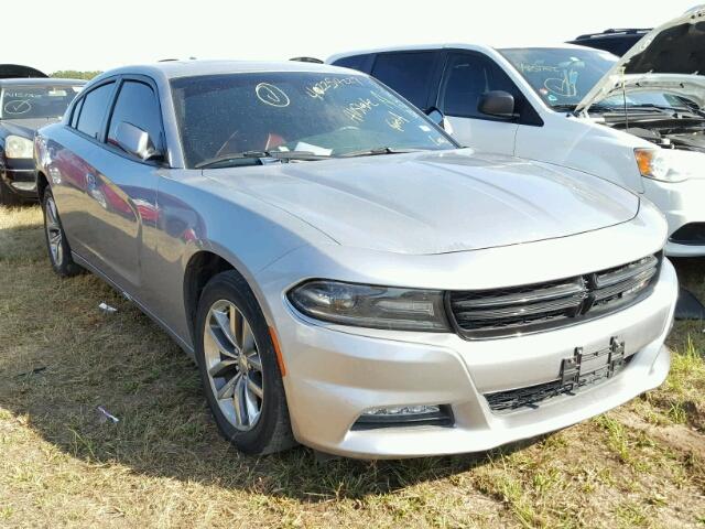 2C3CDXHG0FH857536 - 2015 DODGE CHARGER SILVER photo 1