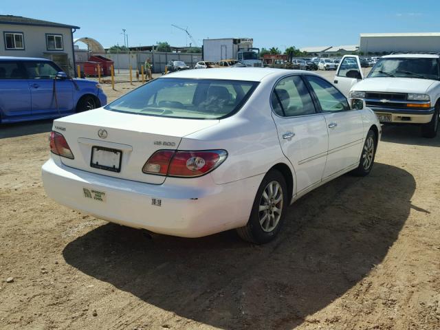 JTHBF30G830148597 - 2003 LEXUS ES 300 WHITE photo 4