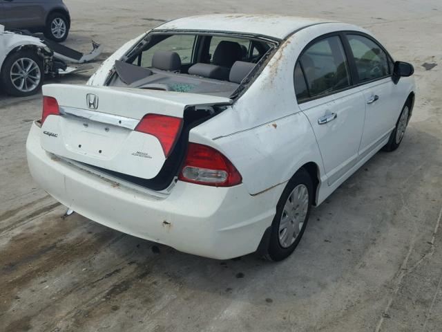 19XFA1F34AE077770 - 2010 HONDA CIVIC VP WHITE photo 4