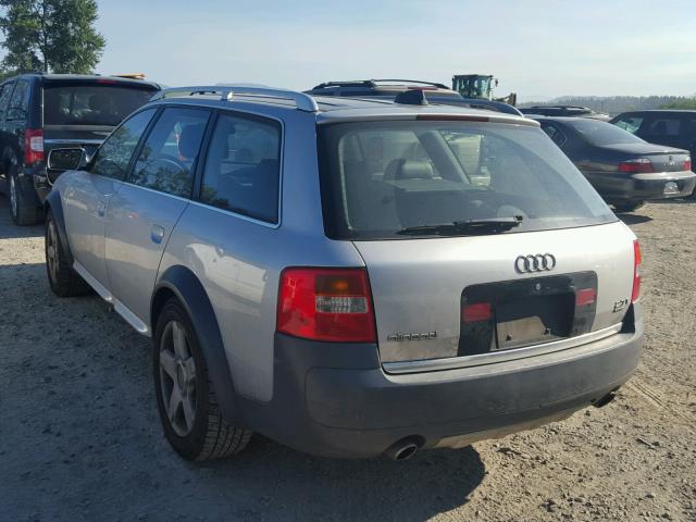 WA1YD64B14N076867 - 2004 AUDI ALLROAD SILVER photo 3