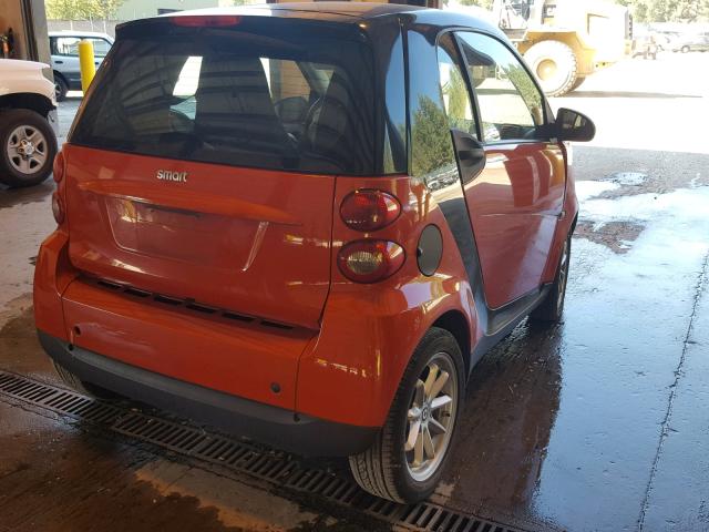 WMEEJ31XX8K178712 - 2008 SMART FORTWO PUR ORANGE photo 4