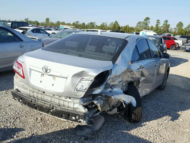 4T4BF3EK5AR085321 - 2010 TOYOTA CAMRY BASE SILVER photo 4