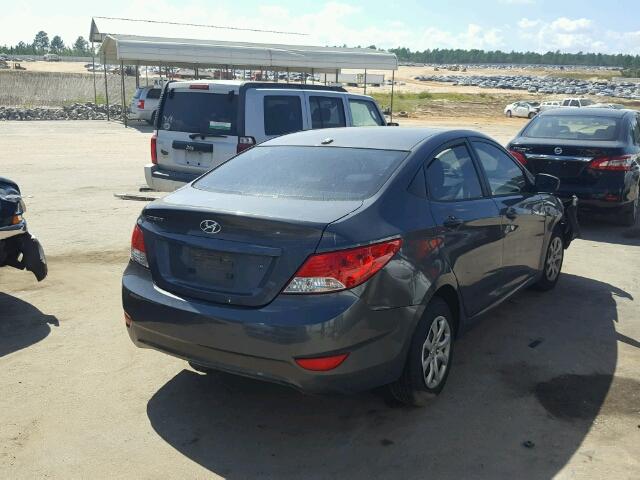 KMHCT4AE0CU037841 - 2012 HYUNDAI ACCENT GLS GREEN photo 4