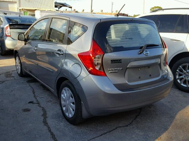 3N1CE2CP5EL365421 - 2014 NISSAN VERSA NOTE SILVER photo 3