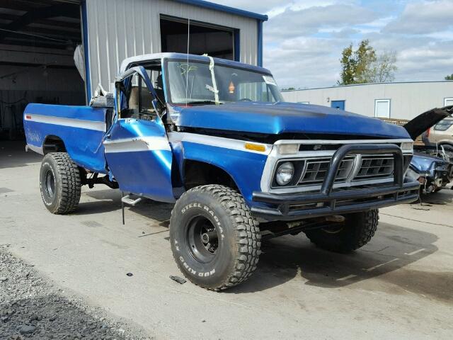 F14HEX81606 - 1977 FORD PICKUP TRU BLUE photo 1