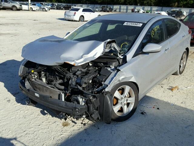 KMHDH4AE7CU328679 - 2012 HYUNDAI ELANTRA GL SILVER photo 2